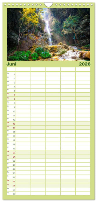 Laos - Abseits der Touristenströme. (CALVENDO Familienplaner 2026)