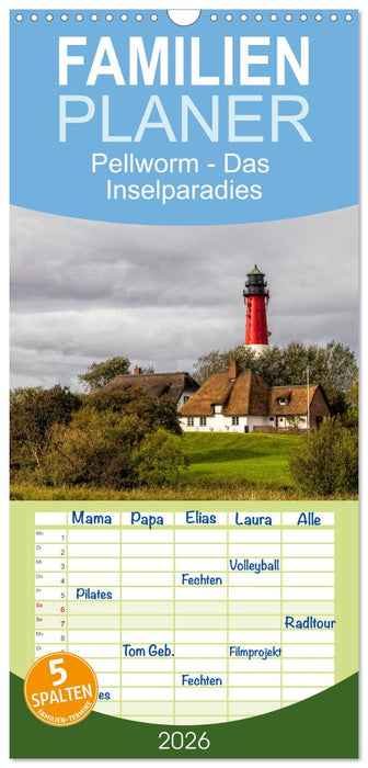 Pellworm - Das Inselparadies (CALVENDO Familienplaner 2026)