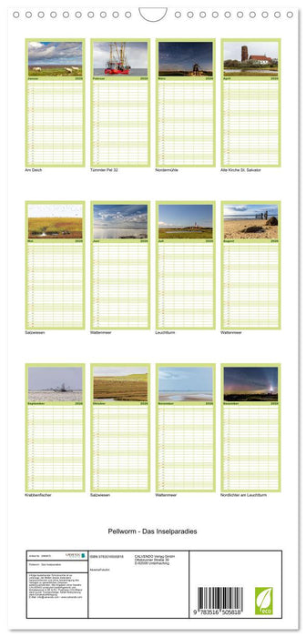 Pellworm - Das Inselparadies (CALVENDO Familienplaner 2026)