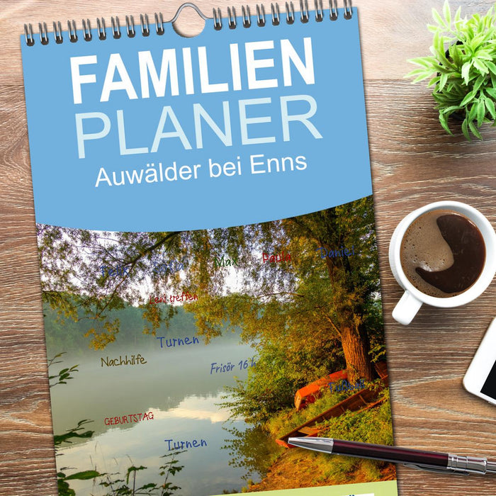 Auwälder bei Enns (CALVENDO Familienplaner 2026)