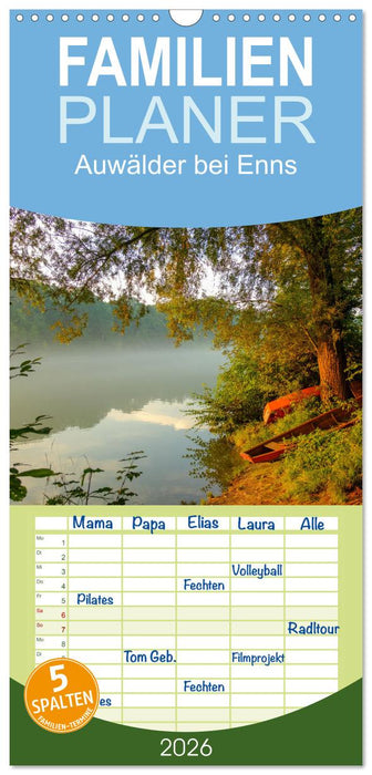 Auwälder bei Enns (CALVENDO Familienplaner 2026)