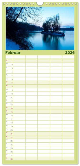 Auwälder bei Enns (CALVENDO Familienplaner 2026)