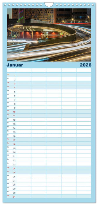 HANNOVER ... wenn es Nacht wird (CALVENDO Familienplaner 2026)