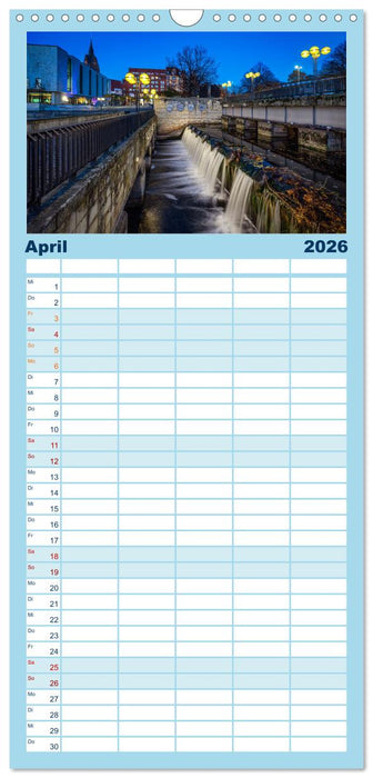 HANNOVER ... wenn es Nacht wird (CALVENDO Familienplaner 2026)