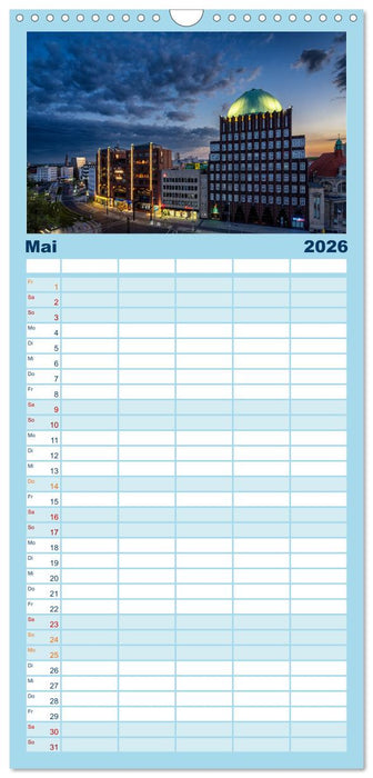 HANNOVER ... wenn es Nacht wird (CALVENDO Familienplaner 2026)