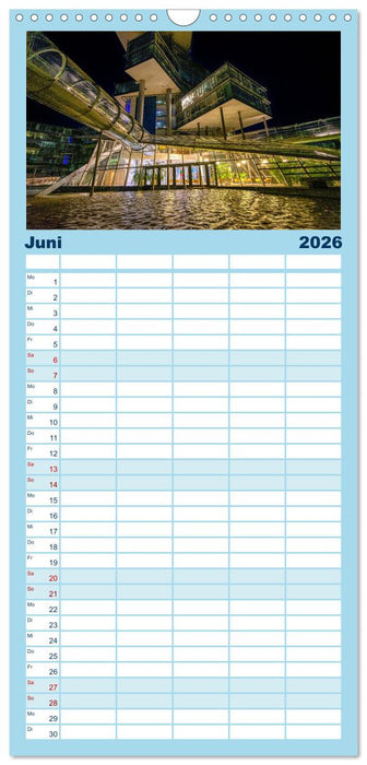 HANNOVER ... wenn es Nacht wird (CALVENDO Familienplaner 2026)