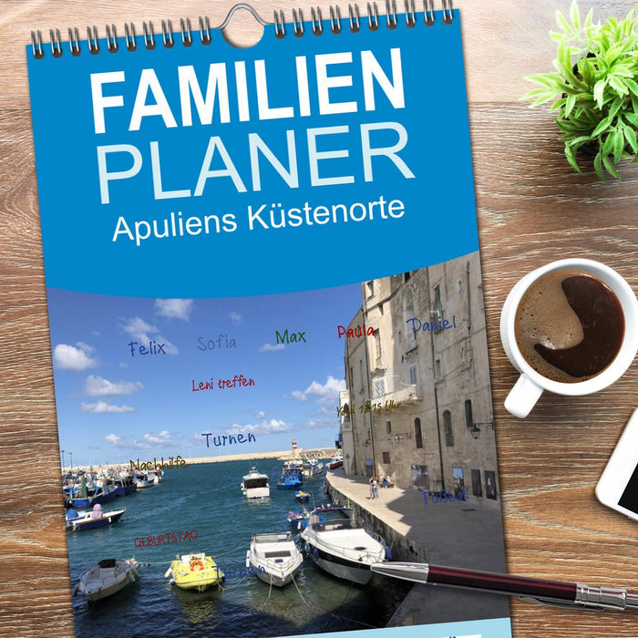 Apuliens Küstenorte (CALVENDO Familienplaner 2026)