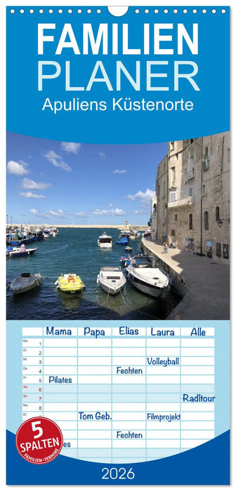 Apuliens Küstenorte (CALVENDO Familienplaner 2026)