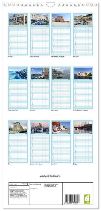 Apuliens Küstenorte (CALVENDO Familienplaner 2026)