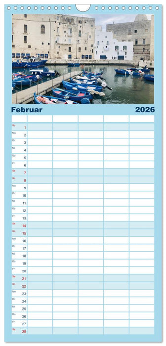 Apuliens Küstenorte (CALVENDO Familienplaner 2026)