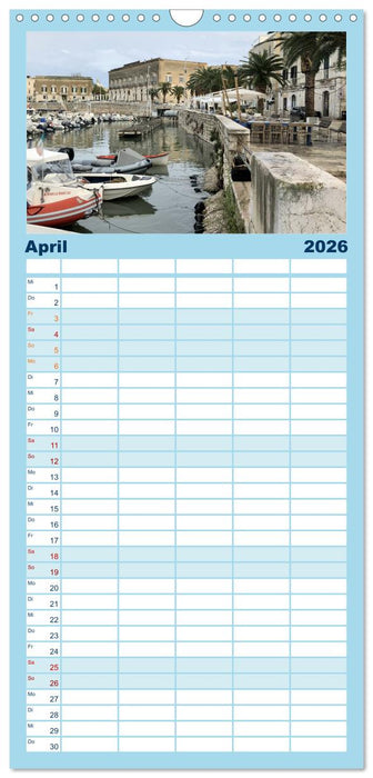 Apuliens Küstenorte (CALVENDO Familienplaner 2026)