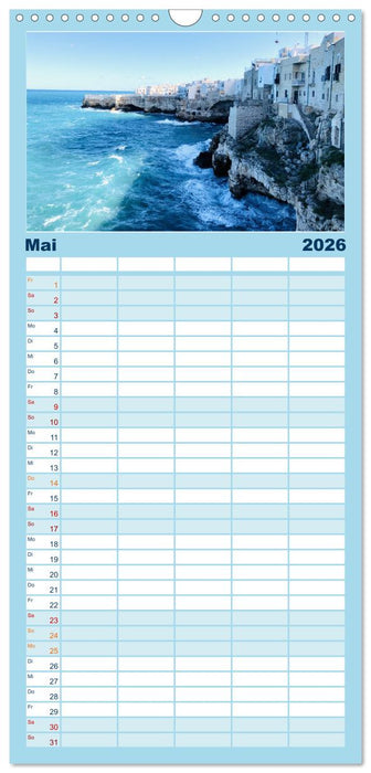 Apuliens Küstenorte (CALVENDO Familienplaner 2026)