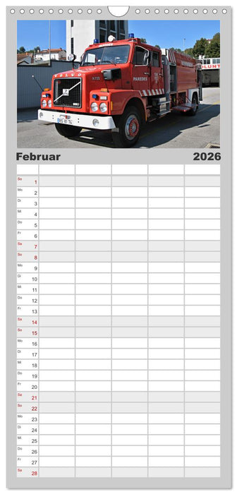 Feuerwehrautos (CALVENDO Familienplaner 2026)