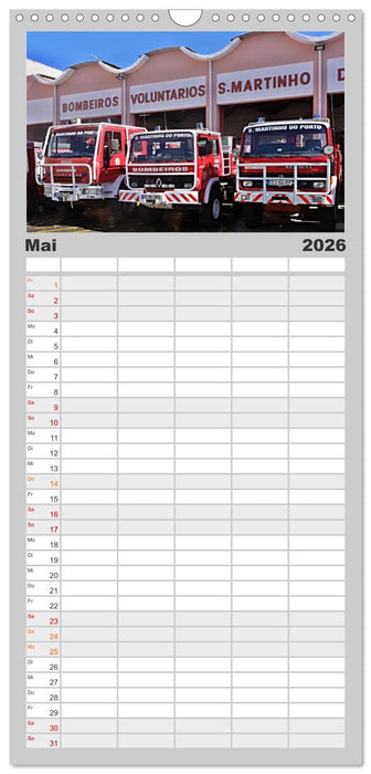 Feuerwehrautos (CALVENDO Familienplaner 2026)
