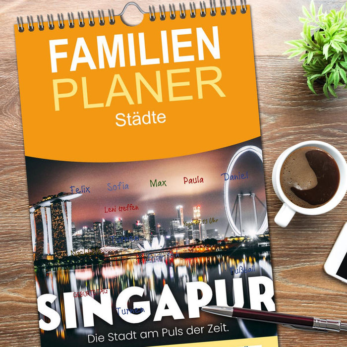 Singapur - Die Stadt am Puls der Zeit. (CALVENDO Familienplaner 2026)