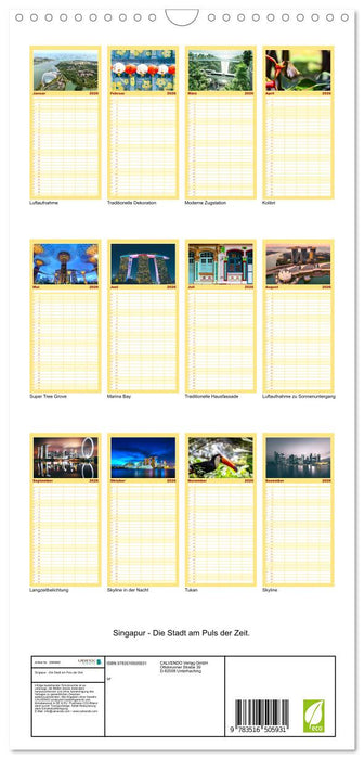 Singapur - Die Stadt am Puls der Zeit. (CALVENDO Familienplaner 2026)