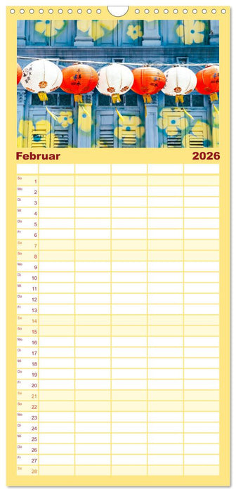 Singapur - Die Stadt am Puls der Zeit. (CALVENDO Familienplaner 2026)