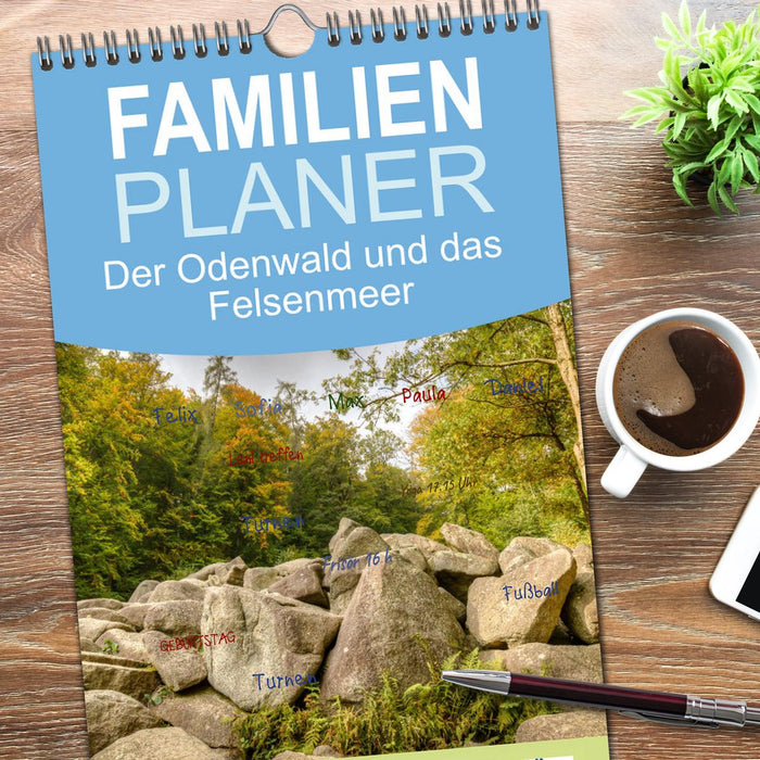 Der Odenwald und das Felsenmeer (CALVENDO Familienplaner 2026)
