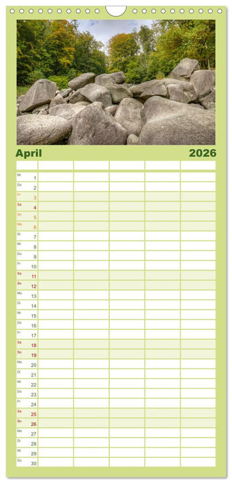 Der Odenwald und das Felsenmeer (CALVENDO Familienplaner 2026)