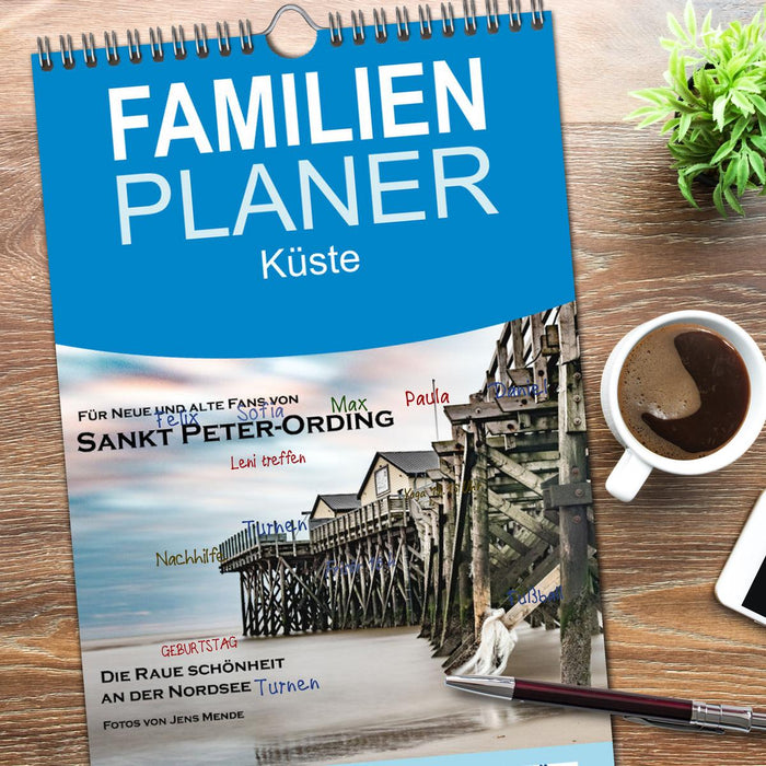 Sankt Peter-Ording: Die raue Schönheit an der Nordsee (CALVENDO Familienplaner 2026)