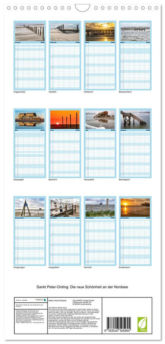 Sankt Peter-Ording: Die raue Schönheit an der Nordsee (CALVENDO Familienplaner 2026)