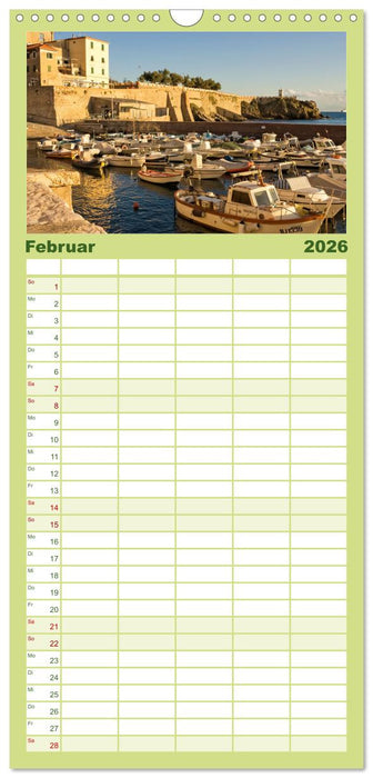 Toskana. Livorno - Volterra - Piombino (CALVENDO Familienplaner 2026)