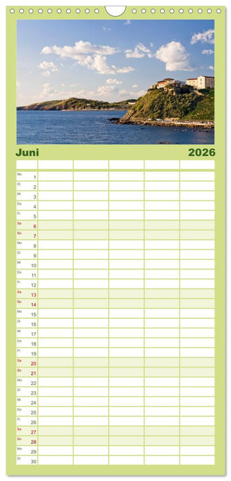 Toskana. Livorno - Volterra - Piombino (CALVENDO Familienplaner 2026)