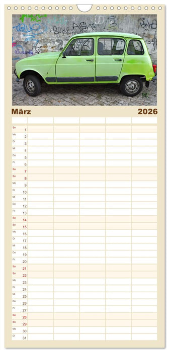 Autos, die wir liebten (CALVENDO Familienplaner 2026)