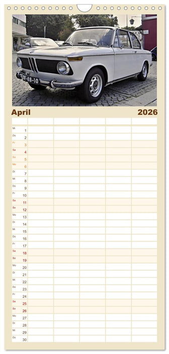 Autos, die wir liebten (CALVENDO Familienplaner 2026)