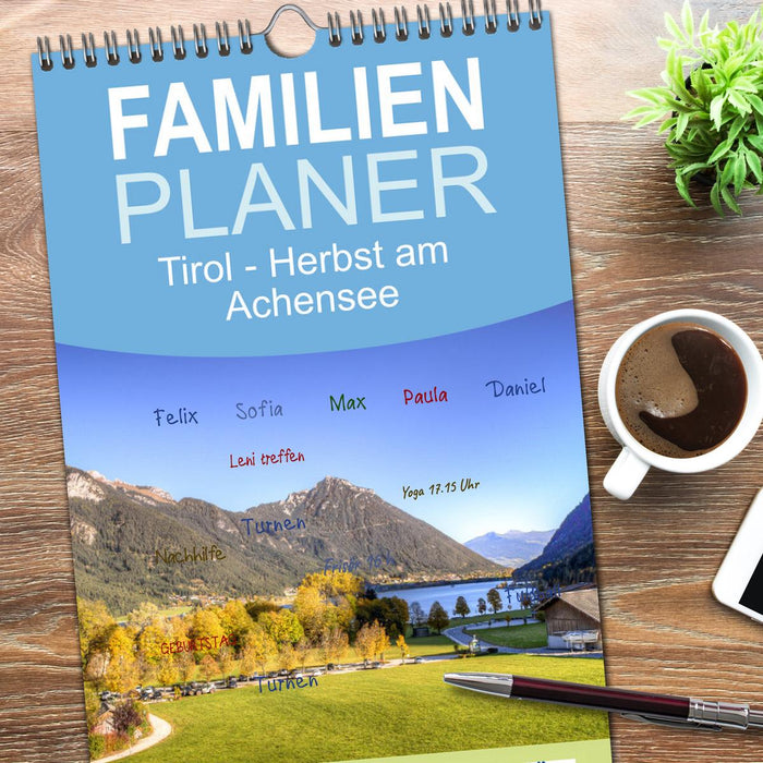 Tirol - Herbst am Achensee (CALVENDO Familienplaner 2026)