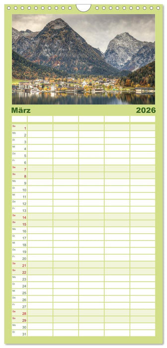 Tirol - Herbst am Achensee (CALVENDO Familienplaner 2026)