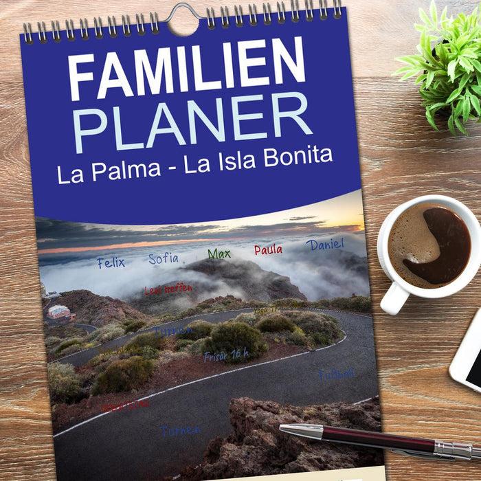 La Palma - La Isla Bonita (CALVENDO Familienplaner 2026)