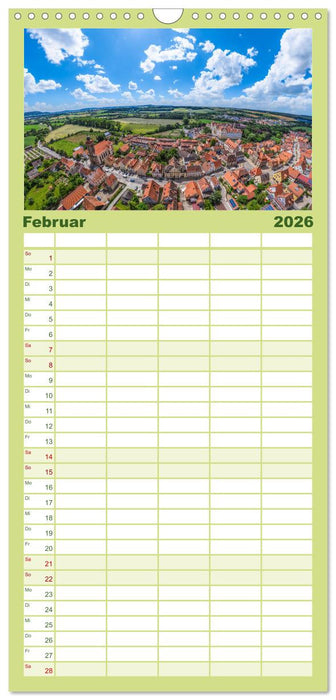 Meine Heimat von oben ... Luftaufnahmen vom Fränkischen Seenland (CALVENDO Familienplaner 2026)