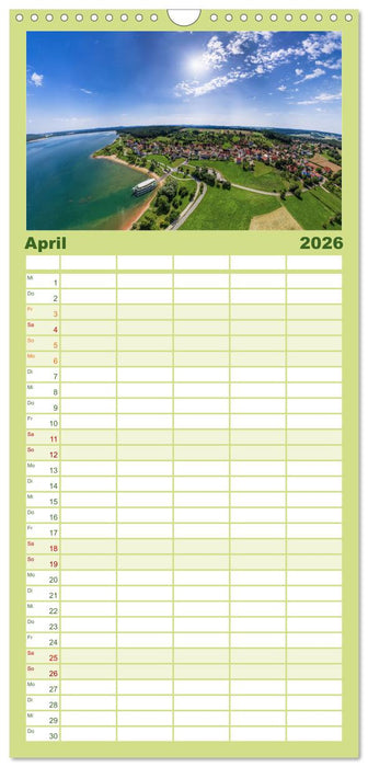 Meine Heimat von oben ... Luftaufnahmen vom Fränkischen Seenland (CALVENDO Familienplaner 2026)