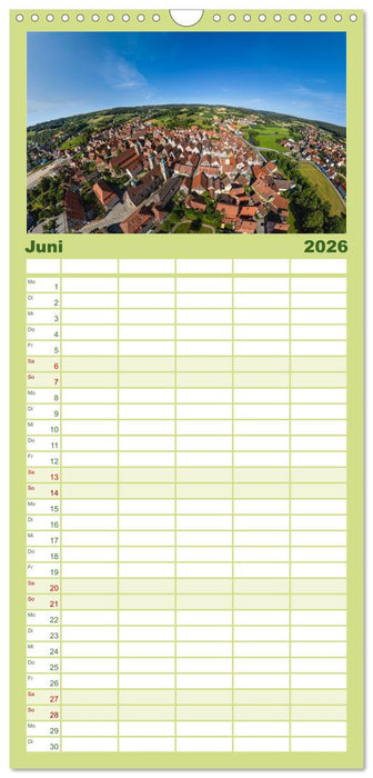 Meine Heimat von oben ... Luftaufnahmen vom Fränkischen Seenland (CALVENDO Familienplaner 2026)