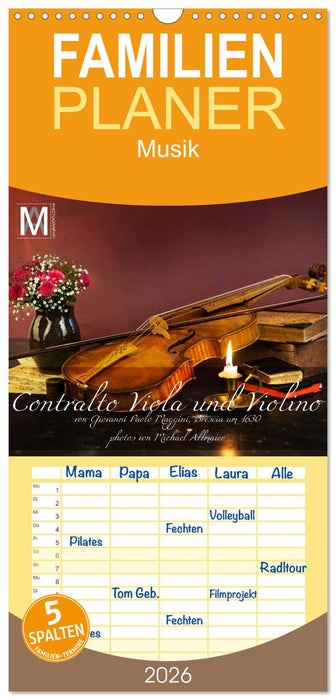 Centralto Viola und Violino (CALVENDO Familienplaner 2026)