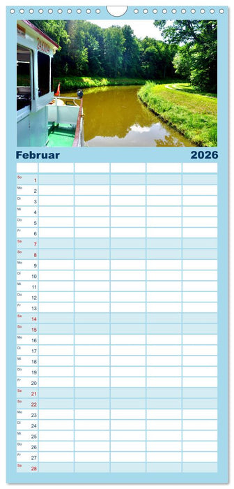 Oberländischer Kanal - Wo Schiffe über Land rollen (CALVENDO Familienplaner 2026)