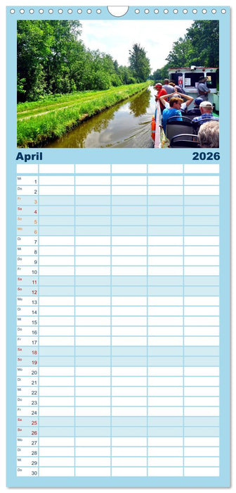 Oberländischer Kanal - Wo Schiffe über Land rollen (CALVENDO Familienplaner 2026)