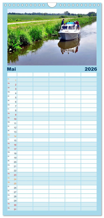 Oberländischer Kanal - Wo Schiffe über Land rollen (CALVENDO Familienplaner 2026)