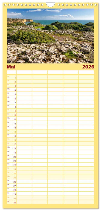 Algarve - Küstenlandschaften (CALVENDO Familienplaner 2026)