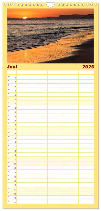 Algarve - Küstenlandschaften (CALVENDO Familienplaner 2026)