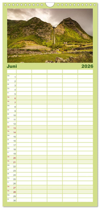 Azoren Landschaften - Flores und Corvo (CALVENDO Familienplaner 2026)