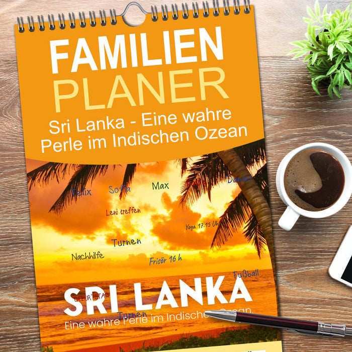 Sri Lanka - Eine wahre Perle im Indischen Ozean (CALVENDO Familienplaner 2026)