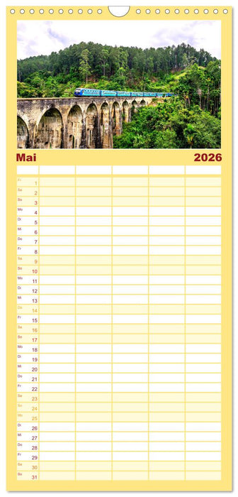 Sri Lanka - Eine wahre Perle im Indischen Ozean (CALVENDO Familienplaner 2026)