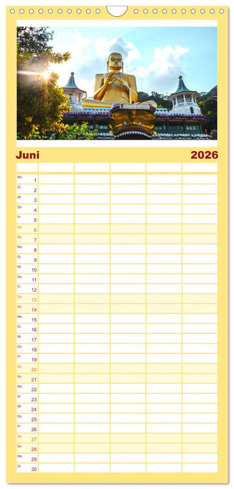 Sri Lanka - Eine wahre Perle im Indischen Ozean (CALVENDO Familienplaner 2026)