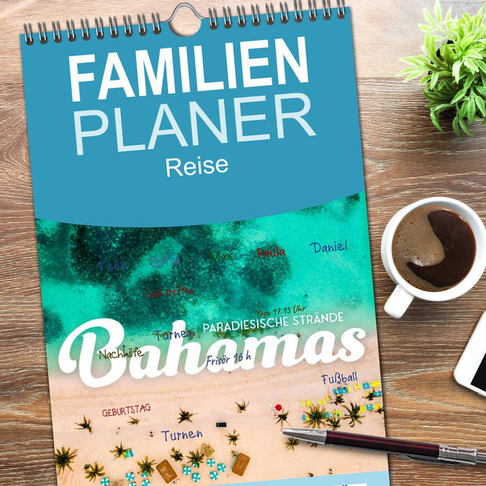 Bahamas - Paradiesische Strände. (CALVENDO Familienplaner 2026)