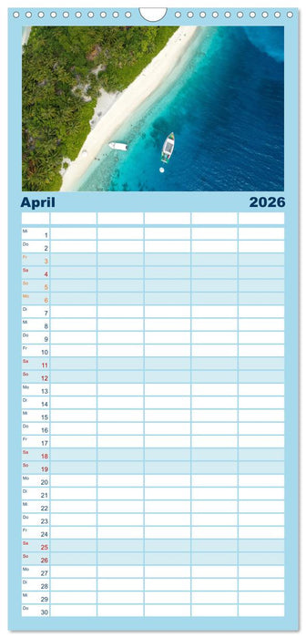 Bahamas - Paradiesische Strände. (CALVENDO Familienplaner 2026)