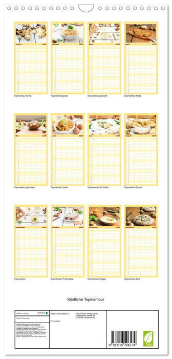 Köstliche Topinambur (CALVENDO Familienplaner 2026)