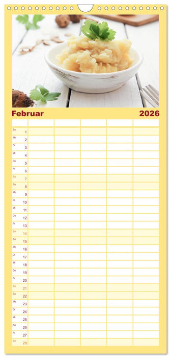 Köstliche Topinambur (CALVENDO Familienplaner 2026)