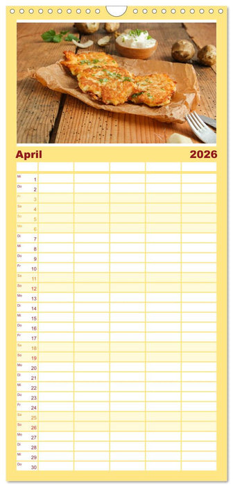 Köstliche Topinambur (CALVENDO Familienplaner 2026)